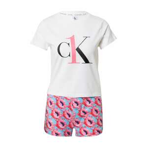 Calvin Klein Underwear Pizsama  rózsaszín / fehér / fekete