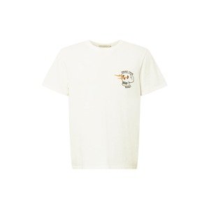 Nudie Jeans Co Shirt 'Roy'  természetes fehér / fekete / narancs