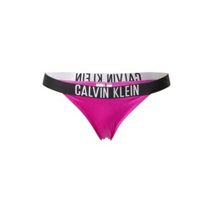Calvin Klein Swimwear Bikini nadrágok 'Intense Power'  magenta / fekete / fehér