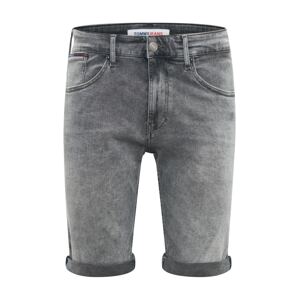 Tommy Jeans Shorts 'RONNIE'  szürke farmer / sötétkék / fehér / piros