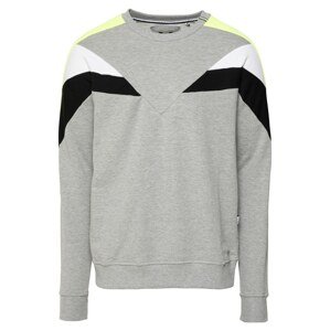 Hailys Men Tréning póló  szürke melír / fekete / fehér / neonsárga