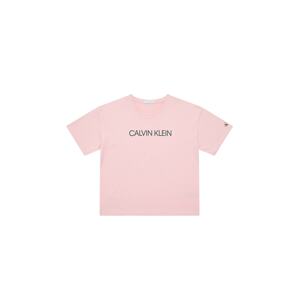 Calvin Klein Jeans Póló  világos-rózsaszín / fekete