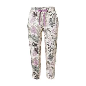 ESPRIT Pizsama nadrágok 'DILMA'  piszkosfehér / lila / fekete / szürke