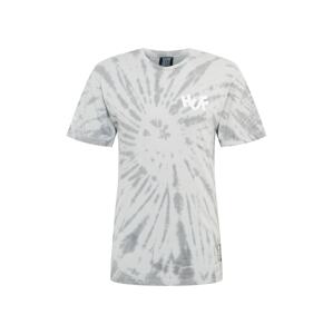 HUF T-Shirt 'HAZE'  világosszürke / fehér