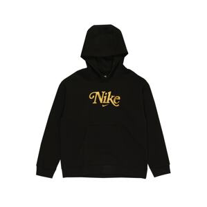 Nike Sportswear Tréning póló 'Club'  aranysárga / fekete
