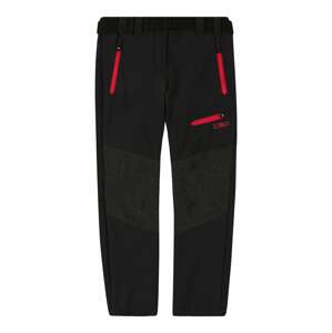 CMP Kültéri nadrágok  sötétszürke / fekete / piros