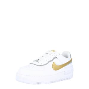 Nike Sportswear Rövid szárú edzőcipők 'Force 1 Shadow'  fehér / aranysárga