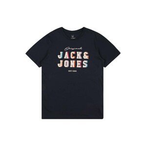 Jack & Jones Junior Póló 'MAGICAL'  éjkék / fehér / világoskék / dinnye