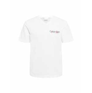 Calvin Klein Póló 'PRIDE'  fehér / fekete / kárminvörös / neonkék / menta