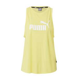PUMA Sport top  sárga / fehér