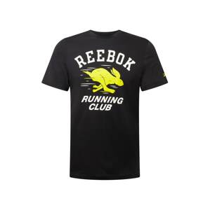 Reebok Sport Funkcionális felső  fekete / fehér / sárga
