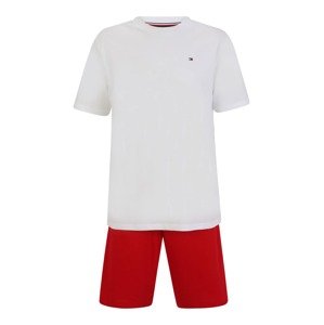 Tommy Hilfiger Underwear Rövid pizsama  fehér / piros / tengerészkék