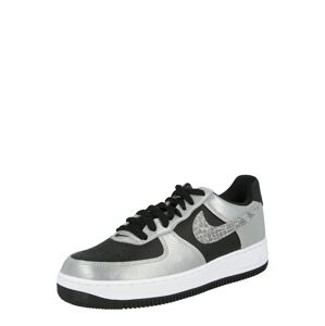 Nike Sportswear Rövid szárú edzőcipők 'Air Force 1'  fekete / ezüst / taupe