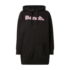 BENCH Tréning póló 'Dayla'  fekete / rózsaszín / fehér