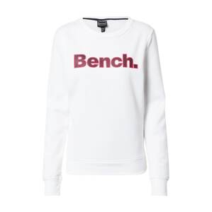 BENCH Tréning póló 'RAINA'  rózsaszín / fehér