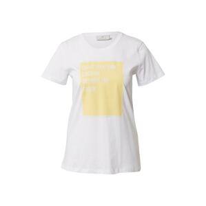 Kaffe T-Shirt 'Vita'  fehér / sárga