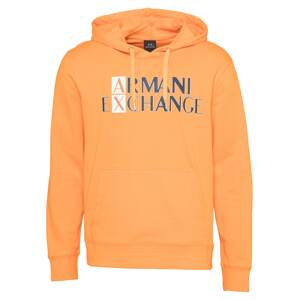 ARMANI EXCHANGE Tréning póló  világos narancs / sötétkék / fehér