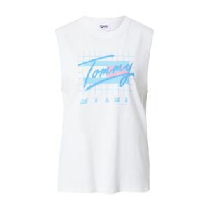Tommy Jeans Top  égkék / világoskék / rózsaszín / fehér