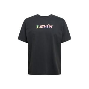 LEVI'S Póló  fekete / rózsaszín / sárga / citromzöld / orgona