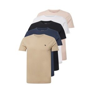 Abercrombie & Fitch Póló  világos bézs / tengerészkék / fáradt rózsaszín / fekete / fehér