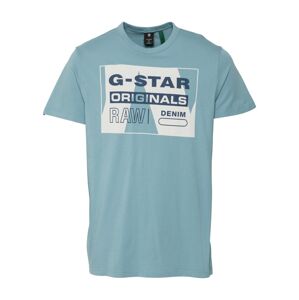 G-Star RAW Póló  pasztellkék / fehér / tengerészkék