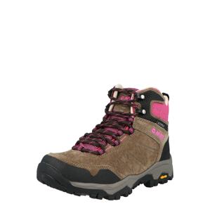 HI-TEC Boots 'ENDEAVOUR'  barna / fekete / világos-rózsaszín / fehér / sárga
