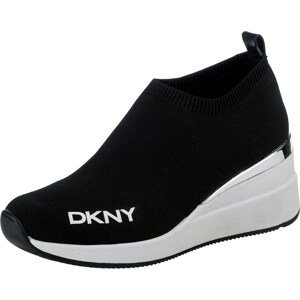 DKNY Belebújós cipők 'Parks'  fekete / fehér