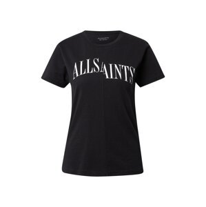 AllSaints Póló  fekete / fehér