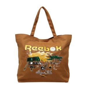 Reebok Classics Shopper táska  sötét bézs / limone / fehér / fekete / smaragd