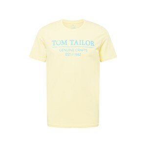 TOM TAILOR Póló  világos sárga / világoskék