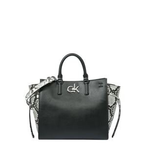 Calvin Klein Shopper táska  szürke / fekete / fehér