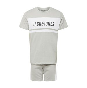 JACK & JONES Jogging ruhák  szürke melír / fehér