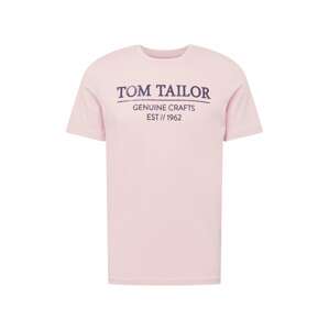 TOM TAILOR Póló  tengerészkék / pasztell-rózsaszín