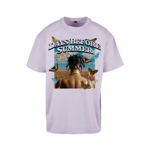 MT Upscale Póló 'Days Before Summer'  világoskék / világosbarna / pasztellila / fekete