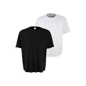 Urban Classics Plus Size Póló  fehér / fekete