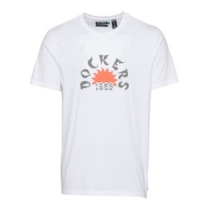 Dockers Póló  világos narancs / fehér
