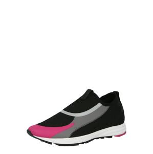 HUGO Belebújós cipők 'Slon'  fekete / szürke / világosszürke / sötét-rózsaszín