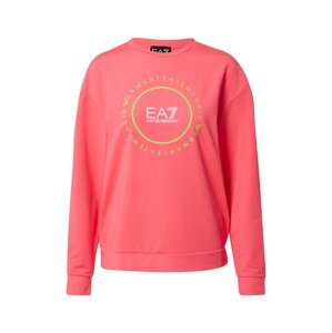 EA7 Emporio Armani Tréning póló  rózsaszín / kiwi / fehér
