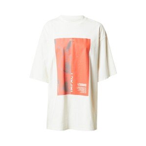 NU-IN Shirt 'Zero Impact'  fehér / piros / sötétszürke