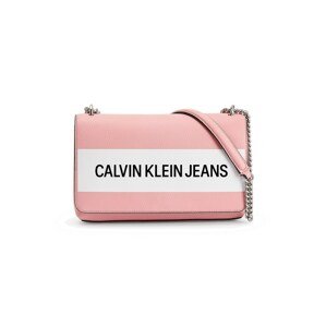 Calvin Klein Jeans Válltáska  rózsaszín / fehér / fekete