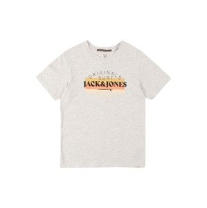 Jack & Jones Junior Póló 'Cabana'  narancs / korál / fekete / fehér