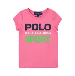 Polo Ralph Lauren Póló  zöld / világos-rózsaszín / fekete / fehér