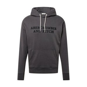Abercrombie & Fitch Tréning póló  fekete / sötétszürke