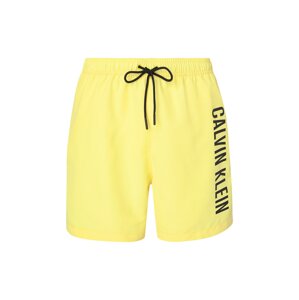 Calvin Klein Swimwear Rövid fürdőnadrágok 'Intense Power'  limone / fekete