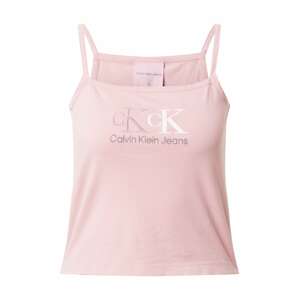 Calvin Klein Jeans Top  rózsaszín / fekete / fehér