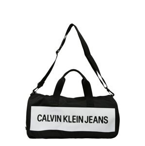 Calvin Klein Jeans Utazótáska  fekete / fehér