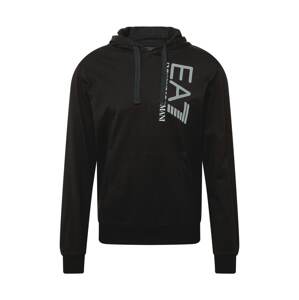 EA7 Emporio Armani Tréning póló 'FELPA'  fekete / fehér