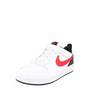 Nike Sportswear Sportcipő 'Court Borough Low 2'  fehér / fekete / piros