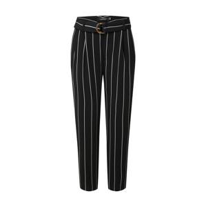 Lauren Ralph Lauren Élére vasalt nadrágok  fekete / fehér