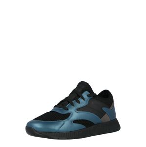 BOSS Casual Rövid szárú edzőcipők 'Titanium'  kék / fekete